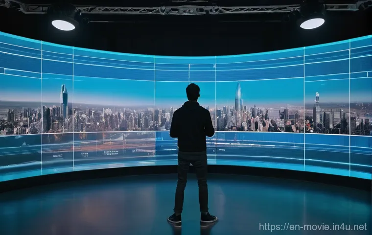 영화 제작사에서의 첫 직장 생활 - **"Mastering Set Etiquette and Practical Skills"**
    A detailed, mid-shot image inside a professio...