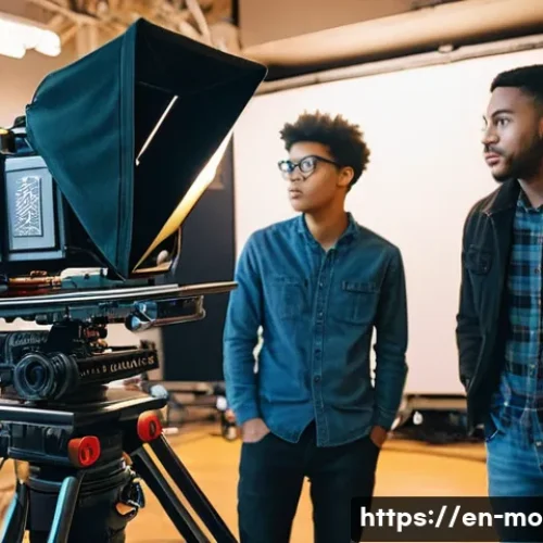 영화 제작 전문 아카데미 추천 - **Prompt 1: Mastering the Technical Craft on a Modern Film Set**
    "A group of diverse film studen...